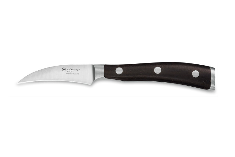 Couteau bec d'oiseau W&uuml;sthof Ikon forg&eacute; 7cm en bois de grenadille