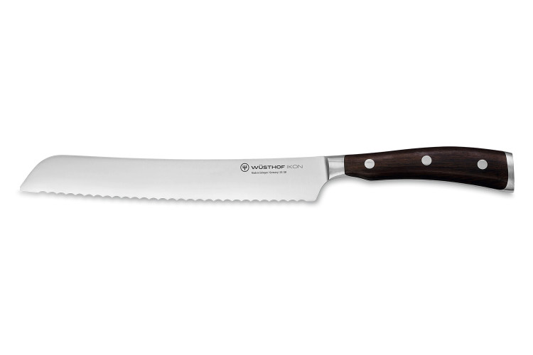 Couteau &agrave; pain W&uuml;sthof Ikon forg&eacute; 20cm en bois de grenadille