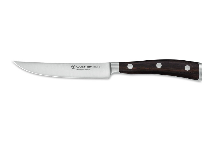 Couteau &agrave; steak W&uuml;sthof Ikon forg&eacute; 12cm en bois de grenadille