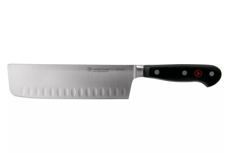 Couteau Nakiri Wusthof Classic forgé lame alvéolée 17cm