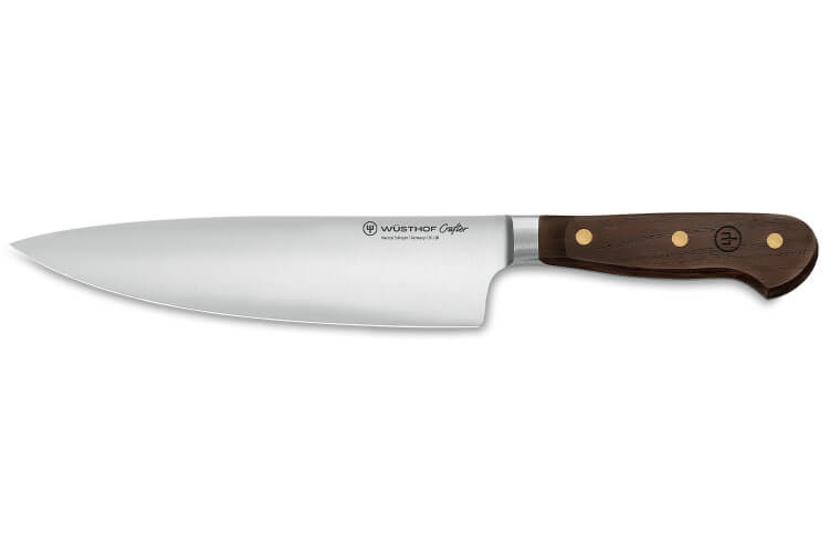 Couteau de chef Wüsthof Crafter forgé 20cm en chêne