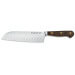 Couteau Santoku alvéolé Wüsthof Crafter forgé 17cm en chêne
