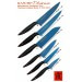 Couteau d'office Kasumi Titanium bleu lame 12cm