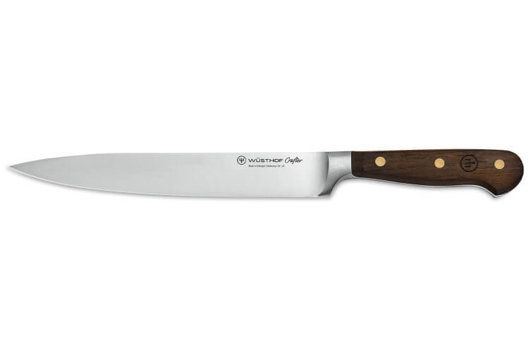Couteau à jambon Wüsthof Crafter forgé 20cm en chêne fumé