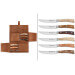 Coffret 6 couteaux à steak Wüsthof Ikon forgés 12cm avec pochette en cuir