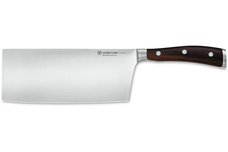 Couteau de chef chinois Wüsthof Ikon forgé 18cm en bois de grenadille