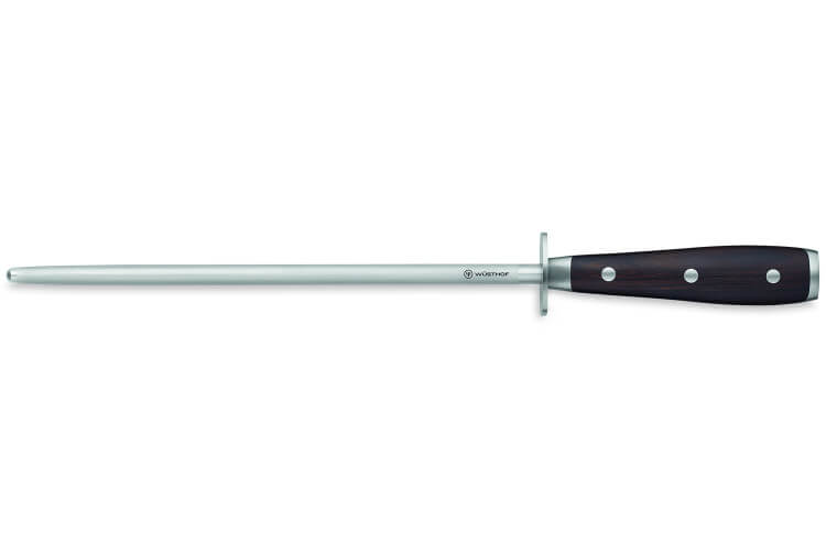 Fusil à aiguiser acier Wüsthof Ikon mèche ronde 26cm grain fin