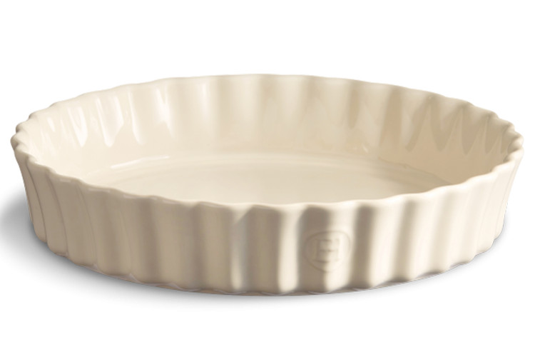 Tourti&egrave;re haute cannel&eacute;e &Eacute;mile Henry 28cm en c&eacute;ramique