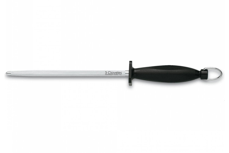Fusil &agrave; aiguiser 3 Claveles m&egrave;che ronde 20cm grain standard