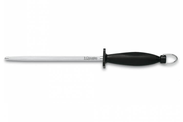 Fusil à aiguiser 3 Claveles mèche ronde 20cm grain standard