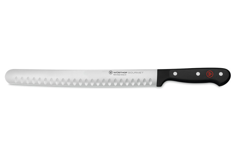 Couteau &agrave; jambon W&uuml;sthof Gourmet lame alv&eacute;ol&eacute;e 26cm