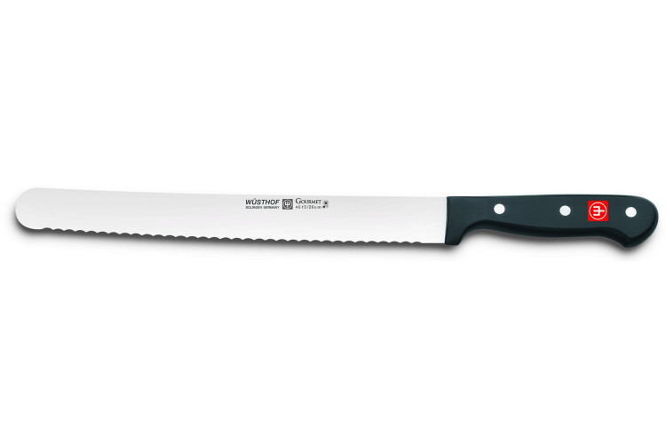 Couteau &agrave; jambon W&uuml;sthof Gourmet lame dentel&eacute;e 26cm
