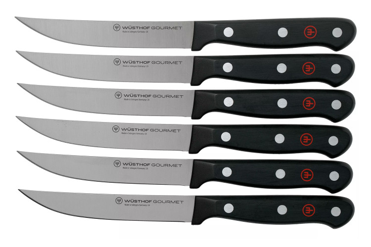 S&eacute;rie de 6 couteaux &agrave; steak W&uuml;sthof Gourmet 12cm