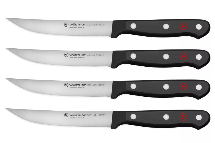 Set 4 couteaux &agrave; steak W&uuml;sthof Gourmet 12cm