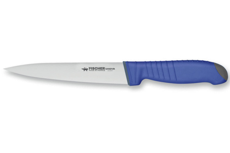 Couteau &agrave; saigner 14cm Fischer SANDVIK acier su&eacute;dois manche ultra confort