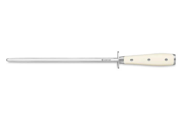 Fusil à aiguiser Wüsthof Classic Ikon blanc grain standard 26cm