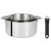 Set de 3 casseroles Cristel Mutine Amovible en inox 16 à 20cm - Poignée couleur incluse
