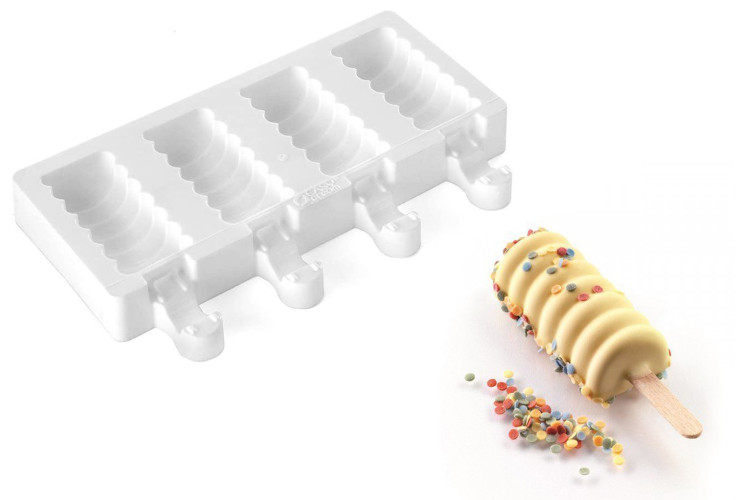 Moule &agrave; glaces en silicone Silikomart Mini Tango - 4 empreintes