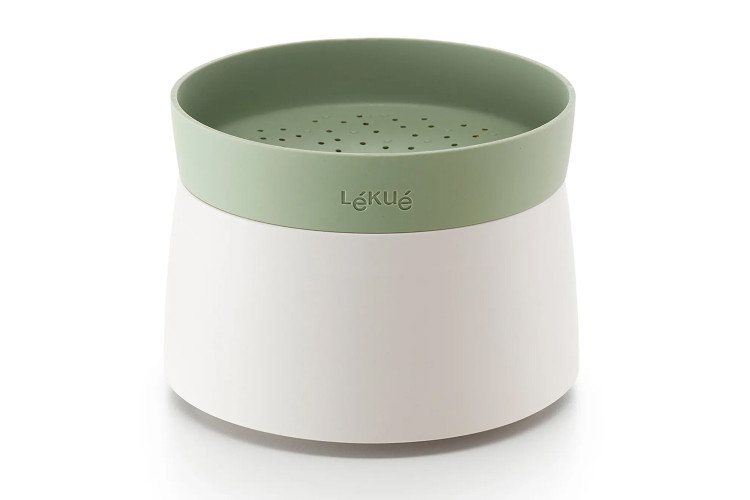 Cuiseur &agrave; riz et c&eacute;r&eacute;ales rapide L&eacute;ku&eacute; Quick Quinoa & Rice Cooker en silicone platinum