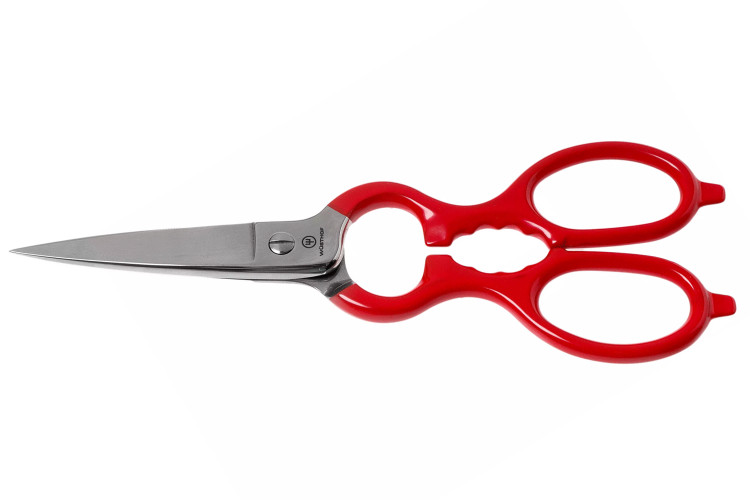 Ciseaux de cuisine W&uuml;sthof 21cm en acier inoxydable rouge