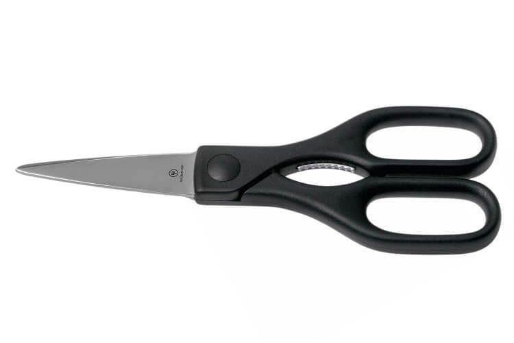 Ciseaux de cuisine Wüsthof 21cm droit en acier inoxydable noir