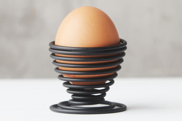 Coquetier spirale Point-Virgule Wire noir