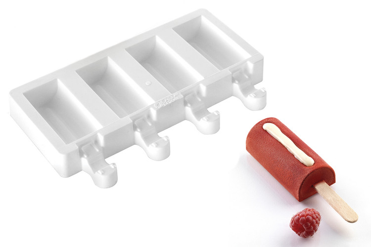 Moule &agrave; glaces en silicone Silikomart Mini Chic - 4 empreintes