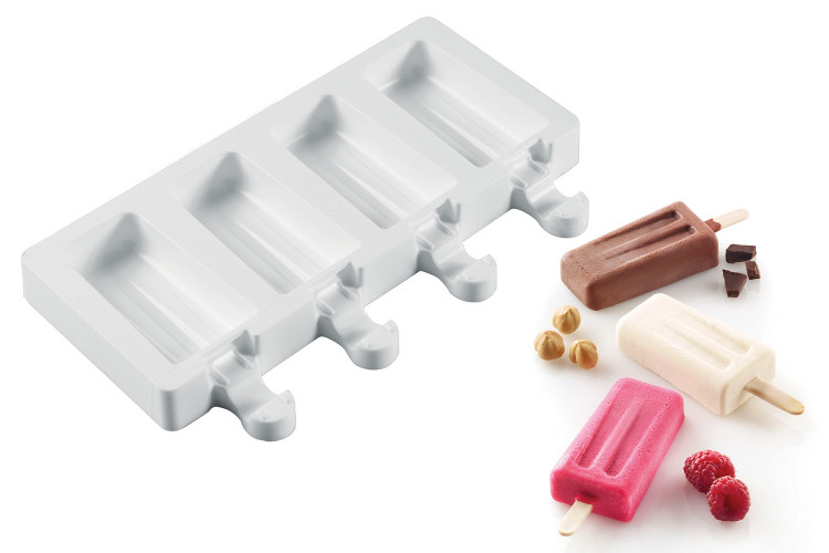 Moule &agrave; glaces en silicone Silikomart Mini Vintage - 4 empreintes