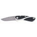 Couteau pliant Wichard Aquaterra lame lisse manche noir avec tire-bouchon