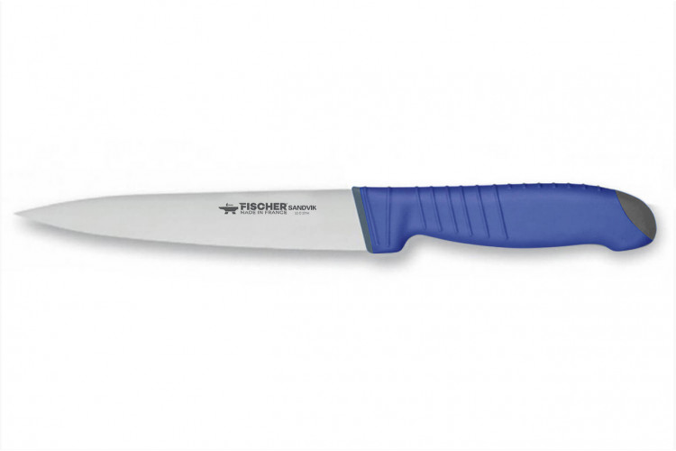 Couteau &agrave; saigner 12cm Fischer SANDVIK acier su&eacute;dois manche ultra confort