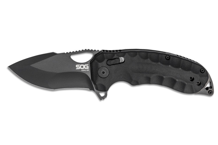 Couteau pliant SOG Kiku XR Black SGKIKUXRBK manche G10/carbone noir 10,9cm