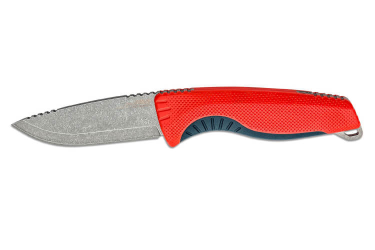 Couteau SOG Aegis FX SGAEGISFXRIN lame 9,3cm manche en nylon/fibres de verre rouge
