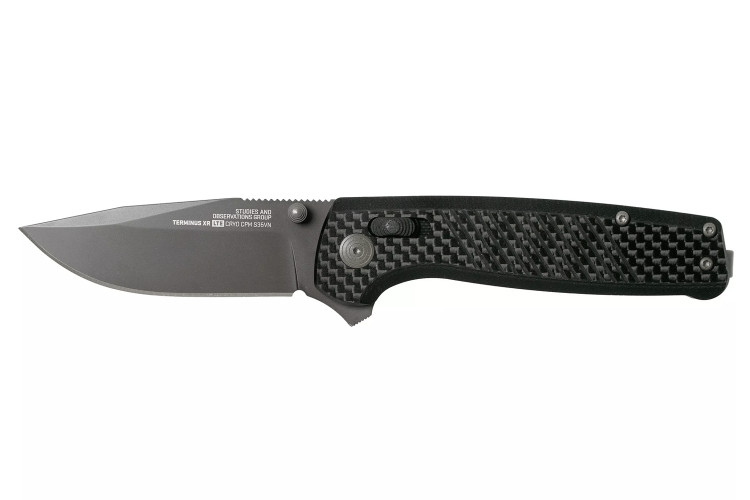 Couteau pliant SOG Terminus XR LTE SGTM1032 manche G10/carbone 10,8cm noir