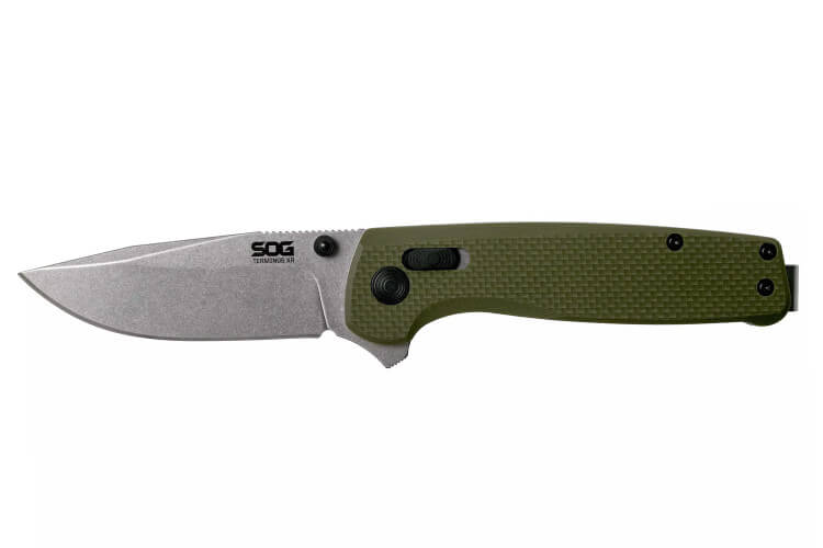 Couteau pliant SOG Terminus XR SGTM1022 manche G10 10,8cm olive