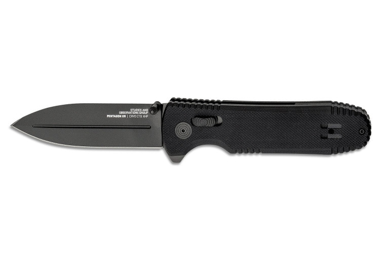 Couteau pliant SOG Pentagon XR SGPENT manche en G10 noir 12cm