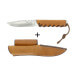 Couteau Wildsteer Baby Wild BWI0101 lame 9cm manche cuir gold + étui en cuir assorti
