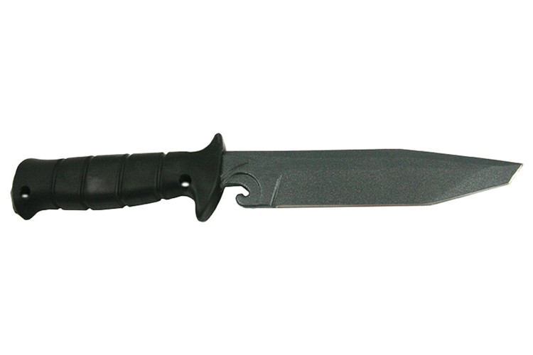 Couteau Wildsteer Wing-Tactic WING06113 lame tanto 12,5cm sans logo GIGN manche kraton noir + brise-vitre + &eacute;tui POM + malette