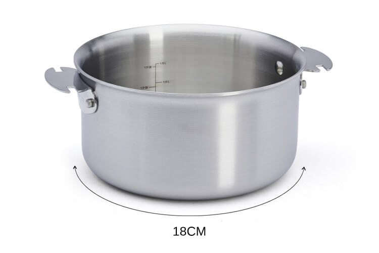 Casserole De Buyer Alchimy Loqy amovible en inox 18/10 multicouches