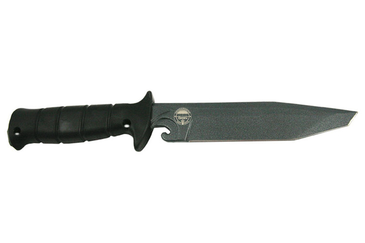Couteau Wildsteer Wing-Tactic WING6113 lame tanto 12,5cm logo GIGN manche kraton noir + brise-vitre + &eacute;tui POM + malette