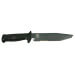 Couteau Wildsteer Wing-Tactic WING6213 lame semi-dentée 12,5cm logo GIGN manche kraton noir + brise-vitre + étui POM + malette