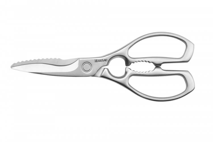 Ciseaux de cuisine Wusaki lame semi-dentée + casse noix intégré 22,5cm