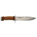 Couteau de chasse Wildsteer Kangal KAN0102 forgé lame tanto 17,5cm manche cuir + étui en cuir