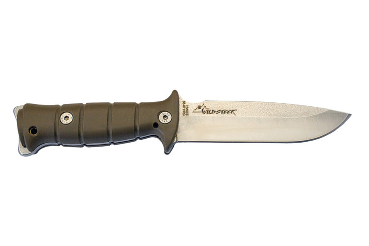 Couteau de survie Wildsteer Tarasco TAR0115 lame 13cm manche kraton coyote + &eacute;tui Cordura