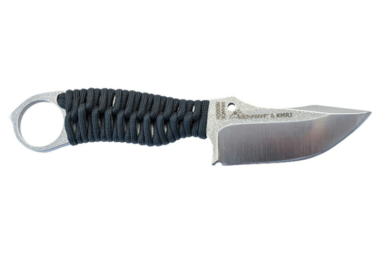 Couteau Wildsteer Karlican KAR0113 lame 7,6cm manche paracorde noir + &eacute;tui Kydex