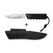 Couteau Wildsteer Baby Wild BWI0103 lame 9cm manche cuir noir + étui en cuir assorti