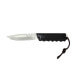 Couteau Wildsteer Baby Wild BWI0103 lame 9cm manche cuir noir + étui en cuir assorti