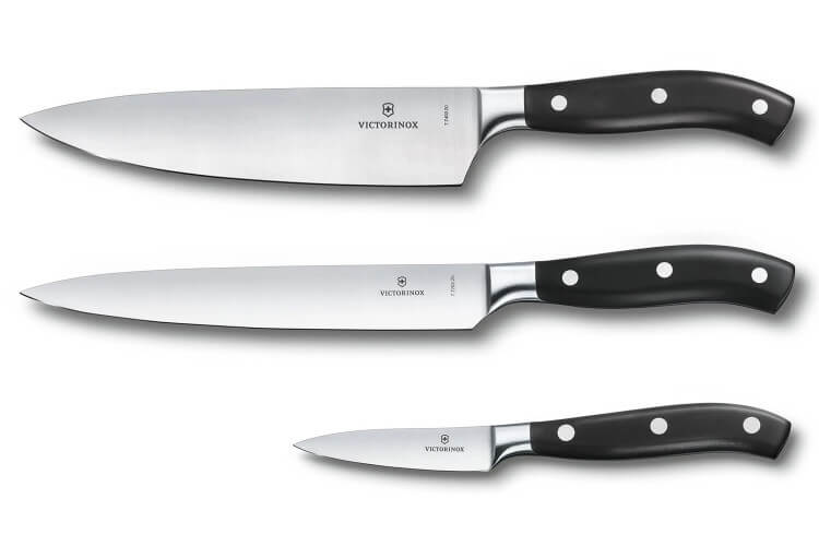 Coffret de 3 couteaux de cuisine forgés Victorinox Grand Maître
