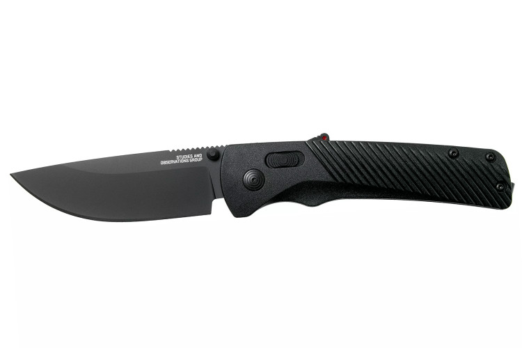 Couteau pliant SOG Flash At Blackout SGFLASHBK manche en nylon/fibres de verre noir 11,6cm