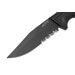 Couteau SOG Recondo FX SGRECONDOFXSBK lame dentée 11,7cm manche en caoutchouc noir + étui