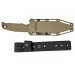 Couteau SOG Recondo FX SGRECONDOFXSFDE lame semi-dentée 11,7cm manche en caoutchouc désert + étui